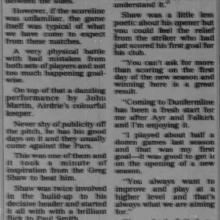 The Courier Report 14/08/1995 (Airdrieonians(a))