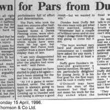 The Courier Report 15/04/1996 (Dundee(a))