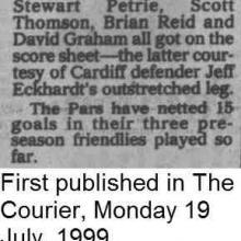 The Courier Report 19/07/1999 (CardiffCity(h))