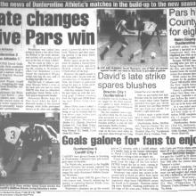 Match Report 23/07/1999 (CardiffCity(h))