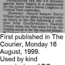 The Courier Report 16/08/1999 (KeltyHearts(a))