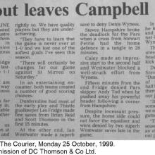 The Courier Report 25/10/1999 (InvernessCaledonianThistle(a))