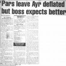 Match Report 10/12/1999 (AyrUnited(a))