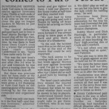 The Courier Report 20/12/1999 (InvernessCaledonianThistle(h))
