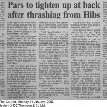 The Courier Report 31/01/2000 (Hibernian(a))