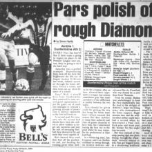 Match Report 03/03/2000 (Airdrieonians(a))