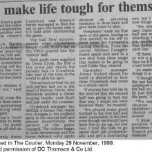 The Courier Report 29/11/1999 (Clydebank(h))