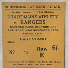 1963 Dunfermline v Rangers
