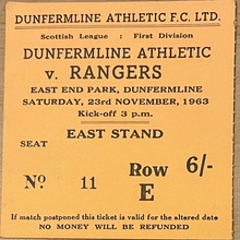 1963 Dunfermline v Rangers